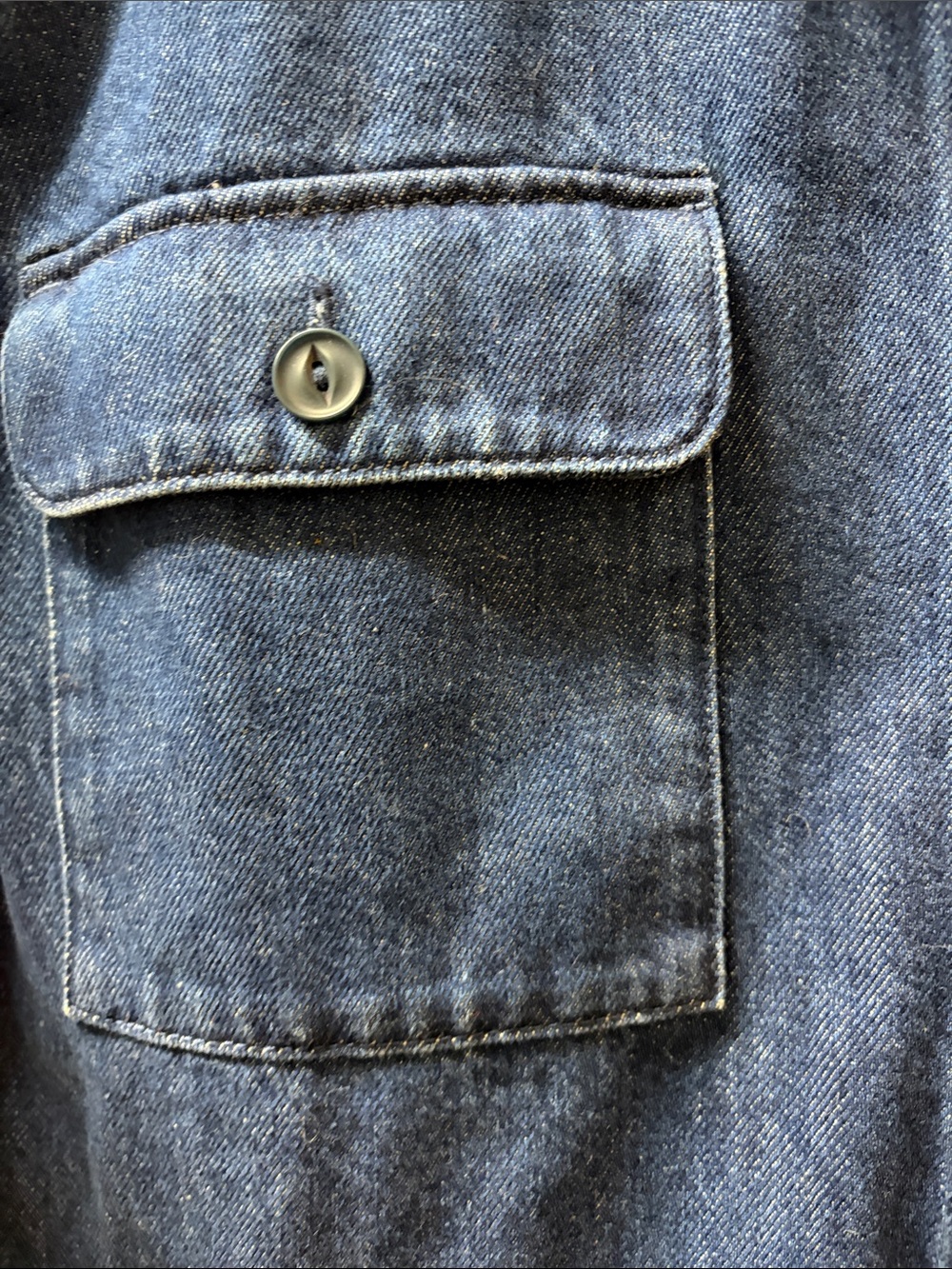 Outerknown Indigo Denim Short-Sleeve Jumpsuit - Picture 4 of 7